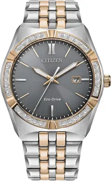 Citizen Men's Eco-Drive Corso Diamond Watch (Model: BM7646-55H)