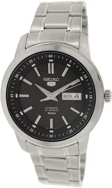 SEIKO 5 Automatic Black Dial Men's Watch SNKM87