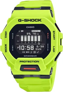 Casio G-Shock G-Squad Move Digital Connected Lime Green Fitness Watch GBD200-9