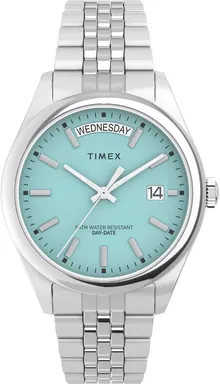 Timex Women's Legacy 36mm Watch - Silver-Tone Bracelet Blue Dial Silver-Tone Case