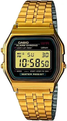 Casio Collection Women's Watch A159WGEA - Black/Gold