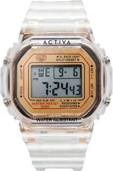 Invicta Shock Resistant Watch Clear Gold - Model ACW424-006