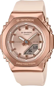Casio G-Shock Pink Gold Octagonal Women's Watch GMS2110PG-4A