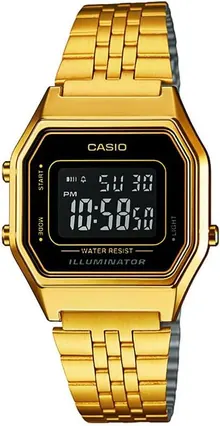 Casio Ladies LA680WGA-1B Gold Metal Quartz Watch