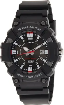 Casio Men's Heavy Duty 10-Year Battery Date Indicator Watch