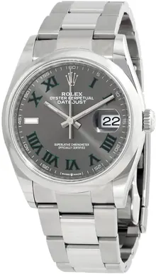 Rolex Datejust 36 Automatic Grey Dial Ladies Watch 126200GYRO