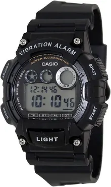 Casio Men's Light Black Resin Digital Watch
