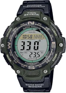 Casio Twin Sensor World Time 200M Water Resistant Digital Compass Watch