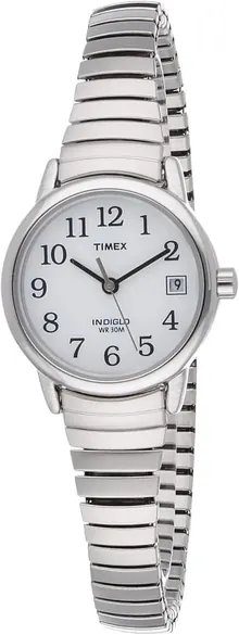 Timex Women's T2H371 Quartz Easy Reader Watch with White Dial