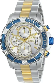 Invicta Men's 23994 Pro Diver Quartz Multifunction Silver Dial Watch