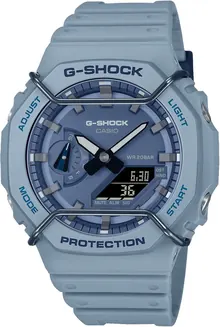 G-Shock GA2100PT-2A Tone-on-Tone Wire Face Casioak Blue - Men's Watch