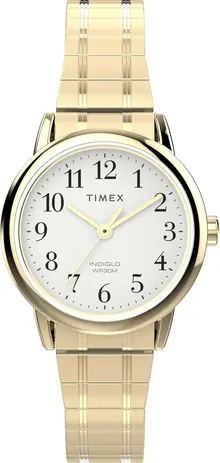 Timex Women's Easy Reader 25mm Watch - Gold-Tone Expansion Band White Dial