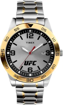 Timex UFC Men's Legend 42mm Watch - Two-Tone Strap Silver-Tone Dial