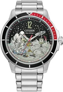 Citizen Eco-Drive Men's Mickey Astronaut Stainless Steel Watch - AW1709-54W