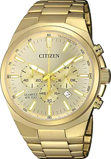 Citizen Quartz Men's Watch, Stainless Steel, Classic, Gold-Tone
