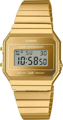 Casio Vintage Retro Modern Gold Watch A700WEVG-9AV