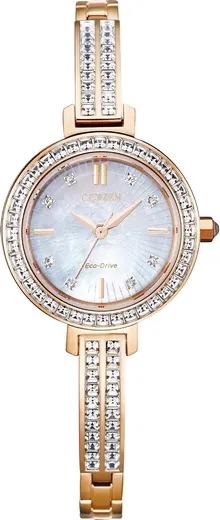 Citizen Women's Eco-Drive Dress Classic Crystal Bangle Watch