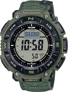 Casio PRO TEK Olive Green Digital Watch PRG340B-3