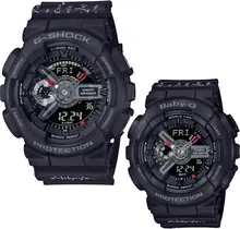 Casio 2021 Lovers Collection LOV-21A-1A "Equation of Love" Black Pair Watches Set