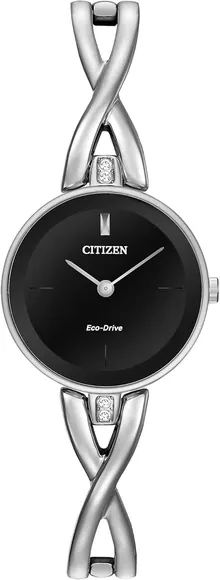 Citizen Women's Eco-Drive Modern Axiom Bangle Diamond Watch