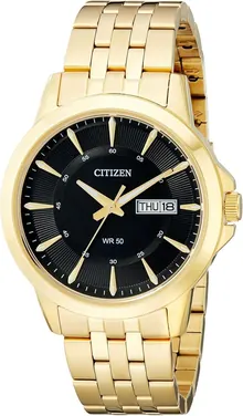 Citizen Quartz Men's Watch, Stainless Steel, Classic, Gold-Tone