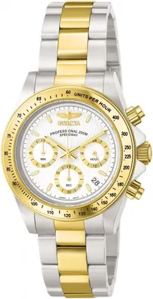 Invicta Men's Speedway 39.5mm Steel and Gold Tone Chronograph Quartz Watch
