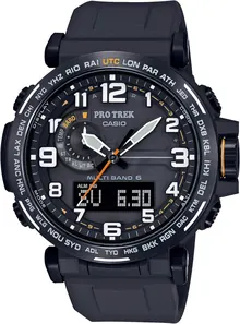 Casio Men's PRO Trek Stainless Steel Quartz Watch with Resin Strap