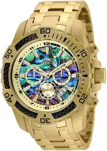 Invicta Men's Pro Diver Scuba Quartz Watch, Gold, Model 25094