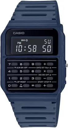 Casio Data Bank Vintage Style Calculator Stop Watch CA53WF-2B