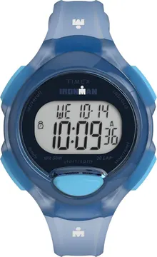 Timex Women's Ironman Essential 34mm Watch - Blue Strap Digital Dial