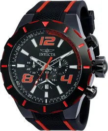 Invicta Men's 20109 S1 Rally Analog Display Japanese Quartz Black Watch