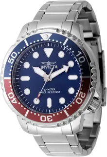 Invicta Pro Diver Men 48mm Stainless Steel Blue Dial PC21J Quartz Watch
