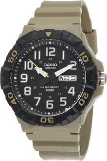 Casio MRW200H Series Men's Analog Watch - Beige/Black