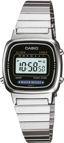 Casio Ladies Digital Stainless Steel Wrist Watch LA670W