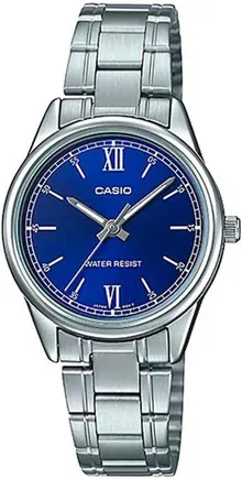Casio LTP-V005D-2B2 Women's Standard Stainless Steel Midnight Blue Dial Watch