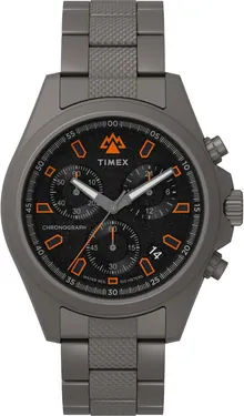 Timex Men's Expedition North Field 43mm Watch - Titanium Bracelet Black Dial