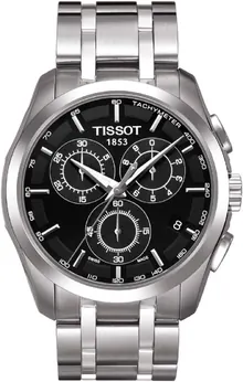 Tissot Men's Couturier Chrono Quartz Stainless-Steel Dress Watch Grey T0356171105100