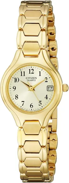 Citizen Quartz Women's Watch, Stainless Steel, Classic, Gold-Tone