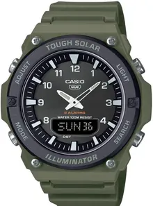 Casio AQ-S820W Series | Black/Green Tough Solar Ana-Digital Watch