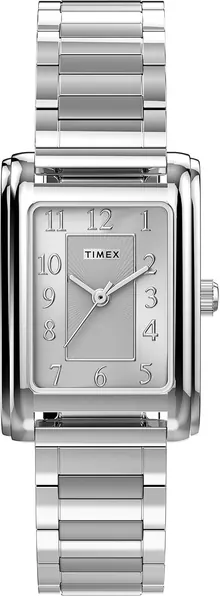 Timex Women's Meriden 21mm Watch – Silver-Tone with Expansion Band