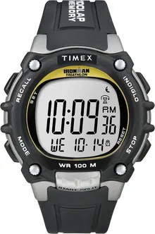 Timex Men's Ironman Triathlon Classic 100 44mm Watch – Black & Silver-Tone Case