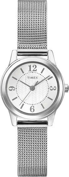 Timex Women's T2P457 Casey Dress Silver-Tone Stainless Steel Mesh Bracelet Watch