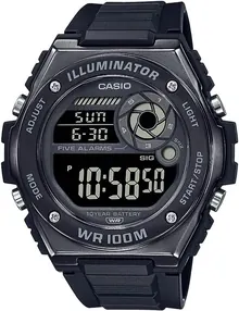 Casio MWD100H Series | Men’s Digital Watch | Black/Black