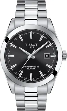 Tissot Men's Gentleman Stainless Steel Dress Watch Grey T1274071105100