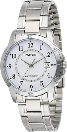 Casio MTP-V004D-7B White Dial Stainless Steel Watch