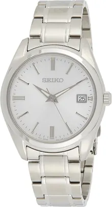 Seiko Men's Essentials Japanese Quartz With Stainless Steel Strap, Silver (Model: SUR307)