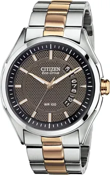 Citizen Eco-Drive Weekender Quartz Mens Watch, Stainless Steel, Two-Tone