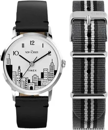 Timex Marlin Hand-Wound New Yorker Watch with NYC Skyline Dial