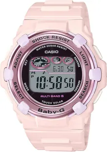 Casio Baby-G Radio Solar 2021 Model BGR-3000UCB-4JF Ladies Pink Watch
