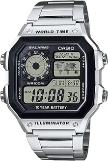 Casio World Time AE-1200WHD-1AV Men's Digital Watch